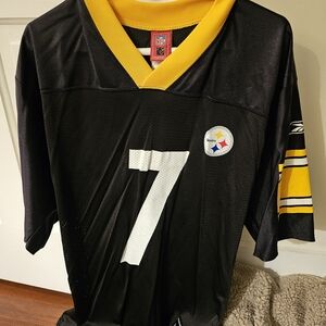NFL Pittsburgh Steelers Black Reebok Jersey Ben Roethlisberger